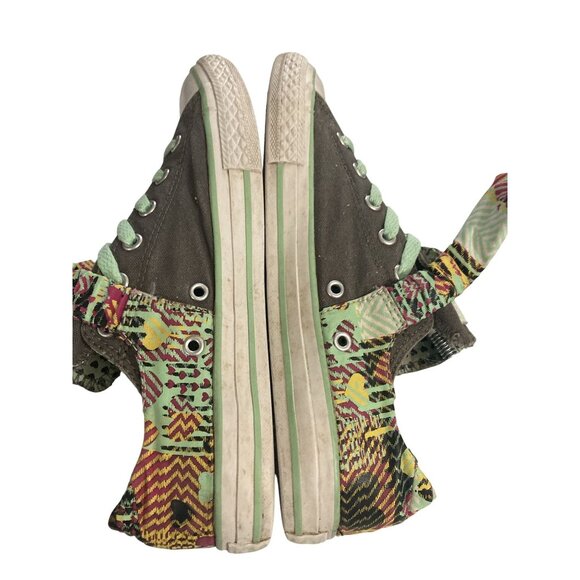 Converse Junior Size 5 Multicolor Graphic Pattern Canvas Low-Top Sneakers - Picture 6 of 8